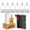 Makerflo Customizable Decanter with Airtight Stopper 24 oz (Case of 6) | Liquor Decanter Bottle for Wine, Scotch, Bar, Ideal for DIY Personalization - Laser Engraving, UV DTF, Vinyl, Epoxy, Individually Wrapped